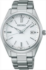 SEIKO SBTM317 Selection White Solar Atomic Radio Men's With Watch Box picture