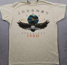 Journey Departure Album Tour 1980 Vintage Rock Band Concert T-Shirt picture