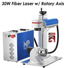 Monport 30w Fiber Laser Engraver 5.9x5.9 Marking Machine w Rotary Axis Dual Fans picture