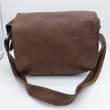 Vintage Coach 9170 Classic Pouch Brown Leather NYC Early Creed Shoulder Bag picture