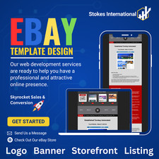 Custom 2025 eBay Storefront HTML listing template design picture
