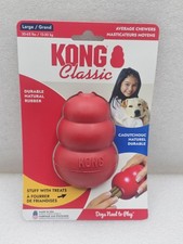 KONG Classic Large Durable Fetch & Chew Treat Stuffable Dog Toy Large 30-65 Lb picture