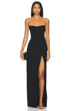 HOT DEAL Amanda Uprichard x REVOLVE Ivy Gown, Black picture