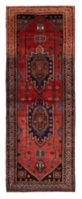 Vintage Hand-knotted Runner Rug 3'7