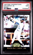 1993 Pinnacle Cooperstown #22 Ken Griffey Jr Dufex PSA 9 LOW POP 25 picture