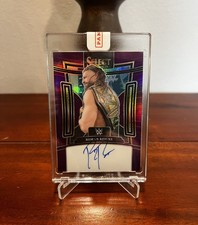 ROMAN REIGNS ON CARD AUTO /35 2024 Panini Select Signatures Purple Prizms SG-RRN picture