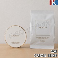 ATOMY Adelica The New Gold Collagen Ampoule Cushion 14g x 2EA #03 Cream Beige picture