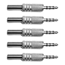 5PCS 3.5mm 4 Pole TRRS Audio Jack Plug Headphone Solder Repair Connector picture