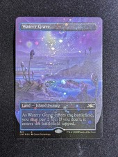 Watery Grave (Borderless) (Galaxy Foil) 529 Unfinity Foil MTG picture
