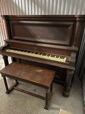 Vintage 1917 Wing & Son Piano w/ Rare 5-Pedal Orchestral Attachment picture