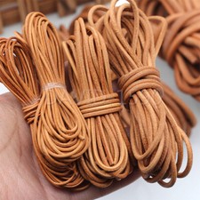 DIY Round Cow Real Leather Cord Lace Rope Weave String for Necklace Bracelet Bag picture