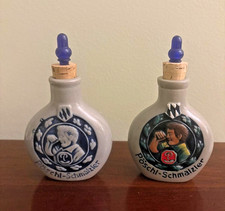Pair of Vintage German Poschl-Schmalzler  Stoneware Snuff bottles with stoppers picture