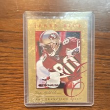 Donruss 1997 Elite Series Gold /2000 Jerry Rice 49ers #10 Football Card picture