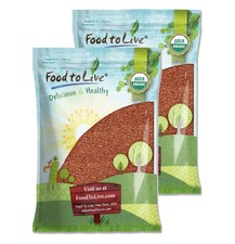 Organic Brown Flax Seeds — Whole, Non-GMO, Kosher, Raw, Dried, Bulk picture