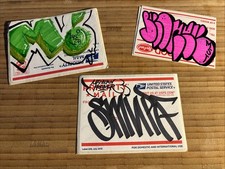 2013-2016 Graffiti Stickers Hand Drawn Lot Of Three Pieces picture