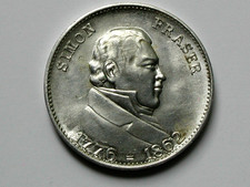 CANADA Simon Fraser (b.1776-d.1862) Aluminum Medal with MINT MARK ABSENT (type) picture