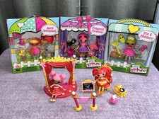 Set/4 LALALOOPSY Mini Doll Play Sets 3 (NEW) & 2 Dolls Out of Box PLEASE READ picture