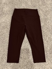 Athleta Transcend Capri Leggings M Petite Black High Rise Yoga VitaFree picture
