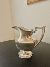 Antique Mt Vernon Sterling Silver 4 Pint Water Pitcher J351 No Mono 693g picture