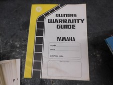 Yamaha Owners Warranty Guide  #21  2014  picture