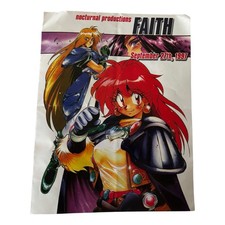 Rare 1997 Nocturnal Productions FAITH Rave Flyer Poster Slayers Anime Art VTG picture