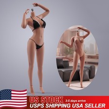 1/6 Female Mid Bust Super Flexible Suntan Seamless Body For 12inch Action Figure picture