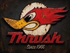 rusty thrush since 1966 wall art metal sign picture