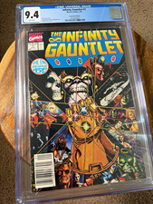 Marvel Infinity Gauntlet #1 CGC 9.4 Near Mint Newsstand Edition (1991) picture