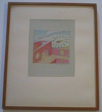 ROLAND OR KOLAND ? SIGNED 1970'S POP ART ABSTRACT SURREALISM MODERNISM VINTAGE  picture