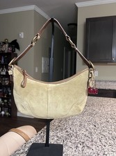 Y2k Vintage 2004 Coach Mini Tan Suede Soho Hobo picture