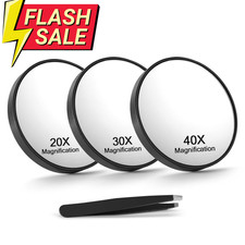20X/30X/40X Magnifying Mirror with Suction Cups and Black-20x&30x&40x picture