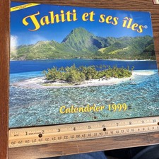 Rare 1999 Vintage Tahiti et ses îles iles Calendar - French Polynesia Also 2027 picture