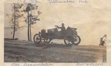 1922 Car Parked Lake 1920s Photo Yellowstone Park Wyoming Roadster Jalopy Gear picture