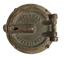 RARE Antique Ackerman Interviewer Brass Speakeasy Door  Peephole Viewport 1920s picture