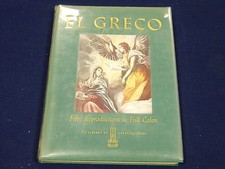 1950 DOMENICOS THEOTOCOPOULOS EL GRECO BOOK TEXT BY LEO BRONSTEIN - KD 3454 picture