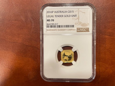 2016P Australia G$15 - Legal Tender Gold Unit - NGC MS70 picture