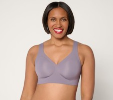 Evelyn & Bobbie Women's Bra Sz XL Seamless Wirefree Gray A677303 picture