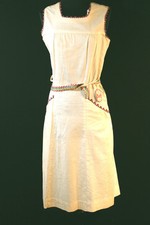 RARE 1930'S-1940'S DEADSTOCK COTTON DRESS SIZE SIZE 6 picture