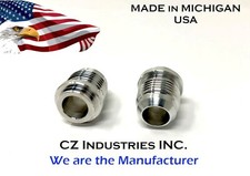 AN10, 10 AN, 10AN, JIC 10, MALE BILLET ALUMINUM WELD ON / WELD IN  BUNG - QTY:2 picture