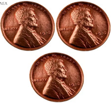 1926+1926-D+1926-S Lincoln Wheat Penny Cent Lot ~ Gem BU (red) ~ 3 Coin Set picture