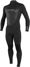 O'NEILL Men's Medium Epic 3/2mm Back Zip Full Black Wetsuit (4211-A05) picture