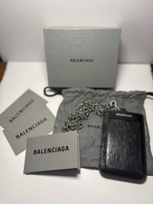 Balenciaga Le Cagole Chain Leather Card Holder, W/Box & Bag picture