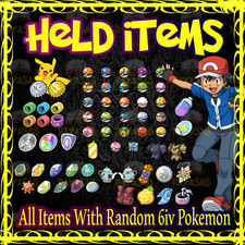 Pokemon ✨Sword & Shield Scarlet & Violet✨ Held 6IV All Items With Random BDSP picture