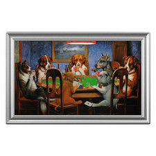 Lithuanian Mint - 2025 Niue 1 oz Silver Proof Colorized Bar ‘Dogs Playing Poker’ picture