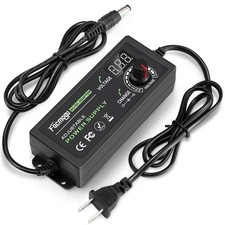 Adjustable 3V-12V 5A 60W Power Supply with LED Display, Universal AC/DC Adapter picture