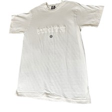 VTG CG Design T-shirt White Spellout Logo Size Medium Short Sleeve Single Stitch picture