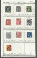 NORWAY Classics...Sc #4/116...Used...1856/1926...10 Diff...SCV $42.50 picture