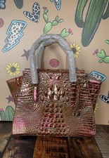 PERFECT EYE WRAPPED STRAPS Brahmin PRISCILLA Stonecraft Satchel  NWT EXCLUSIVE picture