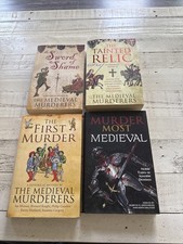 Medieval Murderers 4 Book Lot Historical Mystery Murder Medieval HC PB picture
