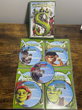 DreamWorks Shrek: The Whole Story DVD Set Shrek 1-4 + Shrek the Halls (Tested) picture